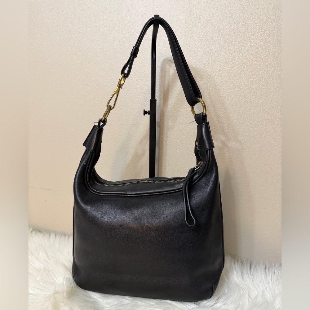 Vintage Coach 6950 Amanda Hobo Shoulder Bag Purse Black Leather